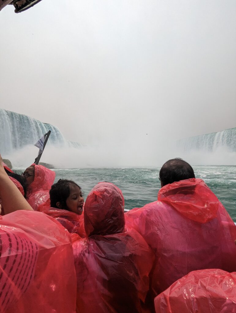 Drenched on Niagara Falls Hornblower Cruise