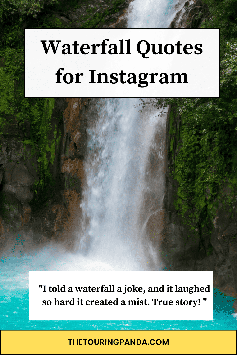 Waterfall Quotes for Instagram - 400+ captions with hashtags - The ...